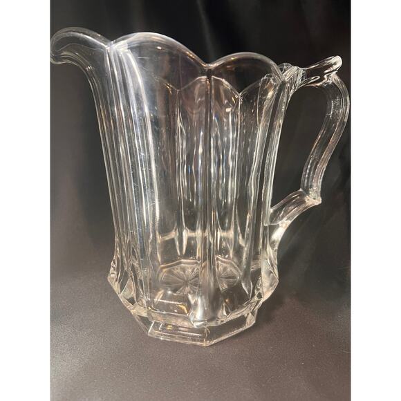 Vintage Glass Water Pitcher - Picture 2 of 8